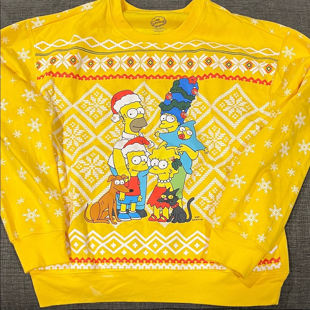 Simpsons Light-Up Christmas Crewneck Sweater